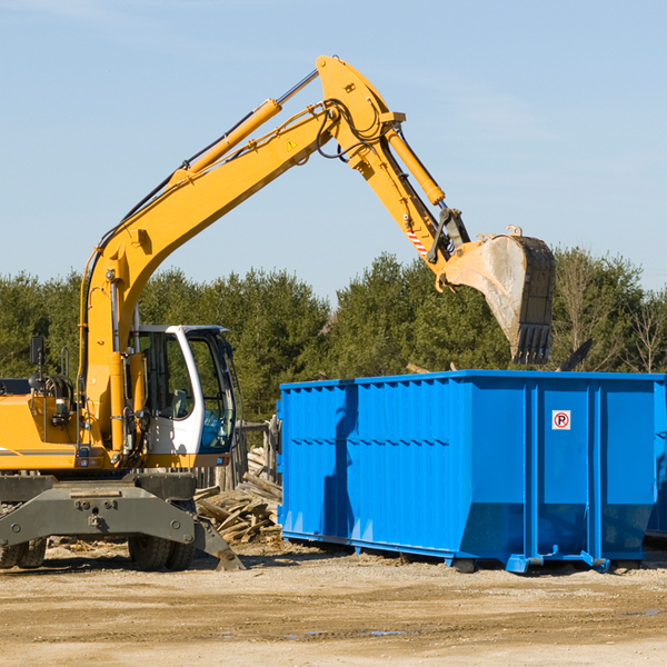 is there a minimum or maximum amount of waste i can put in a residential dumpster in Maximo OH